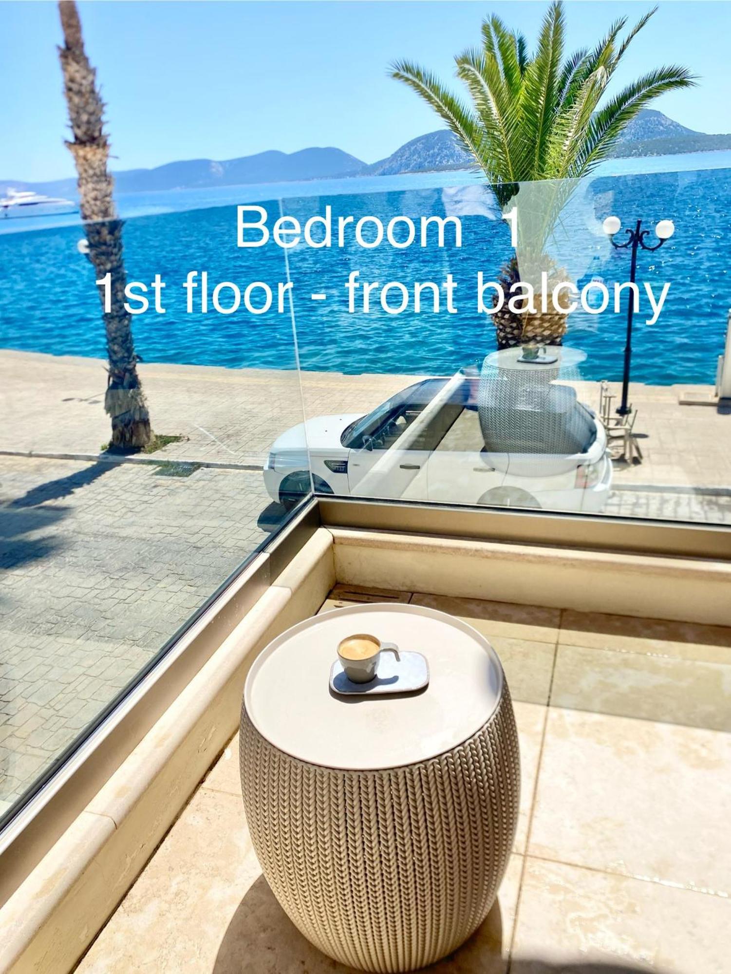 Sea-Front Jacuzzi&Garden Luxury Rock Villa Ermioni Esterno foto